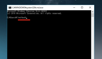 Windows 10 で Bash on Windows を使用できるようにするまでの手順のサムネイル