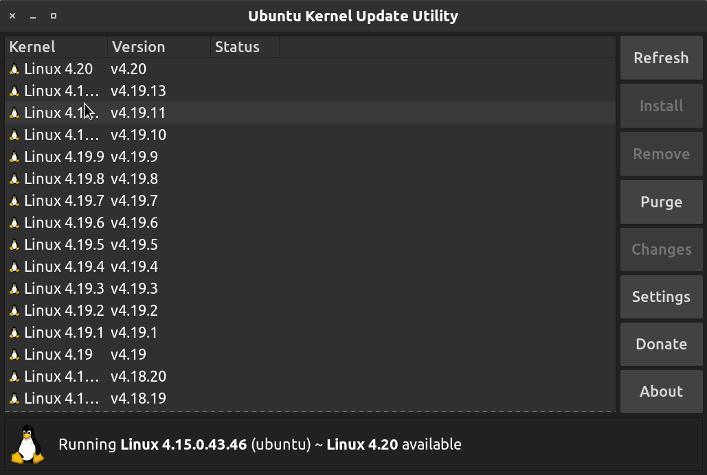 Ubuntuのカーネルのみを最新にアップデートする手順のサムネイル